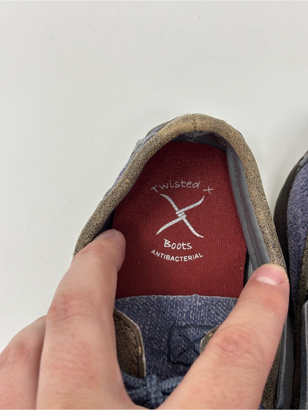 Twisted X Youth driving Mocs boat shoes size 12.5 - Picture 7 of 12